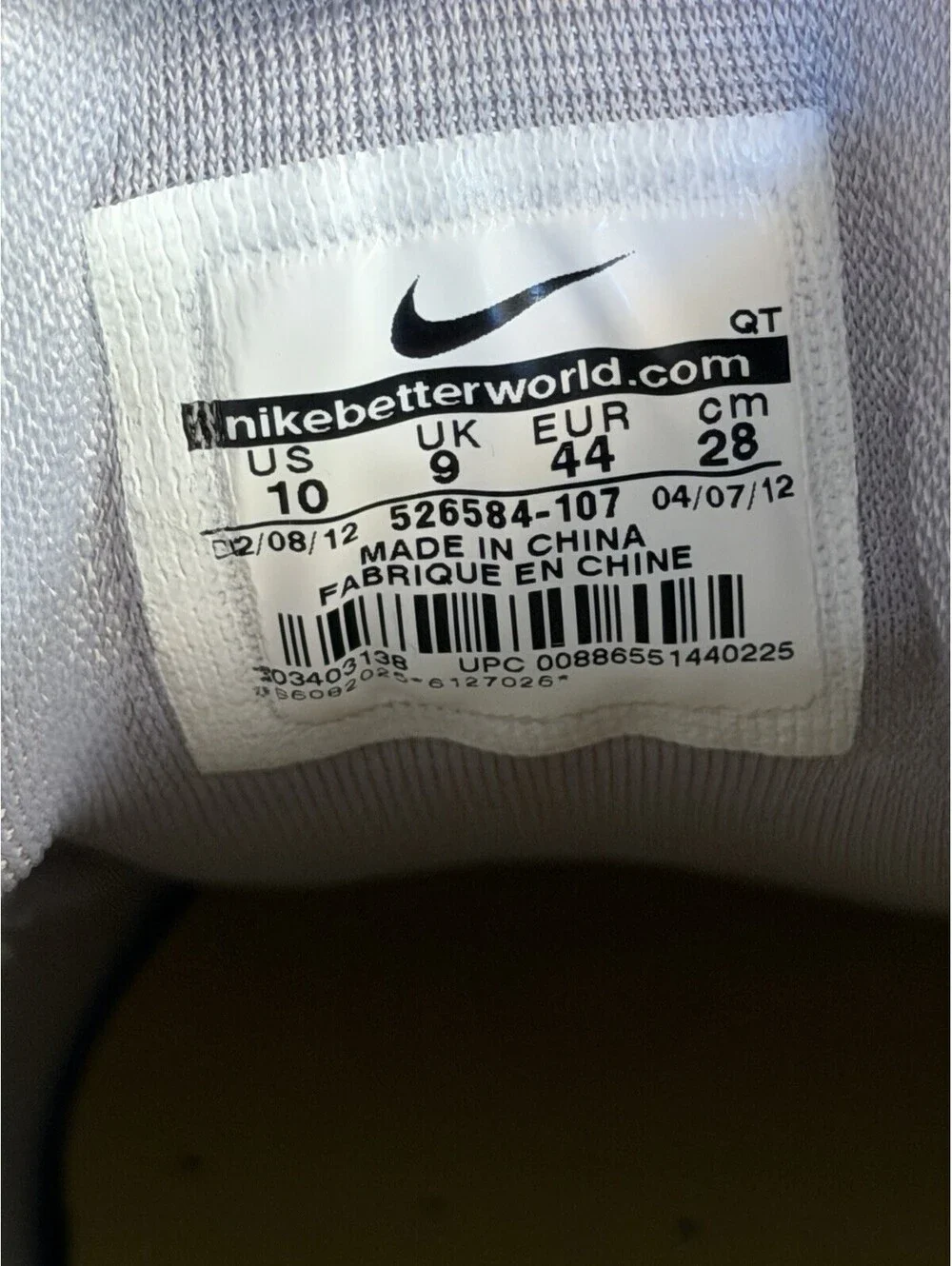 Nike Air Max 90 Hyperfuse Livestrong White Grey Maize 526584-107 Sz 10 w/ Box